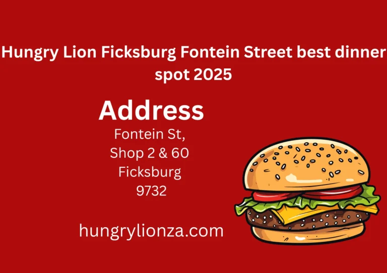 Hungry Lion Ficksburg Fontein Street