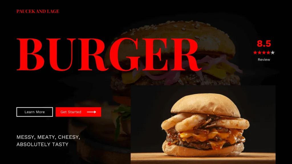 hungry lion burger menu